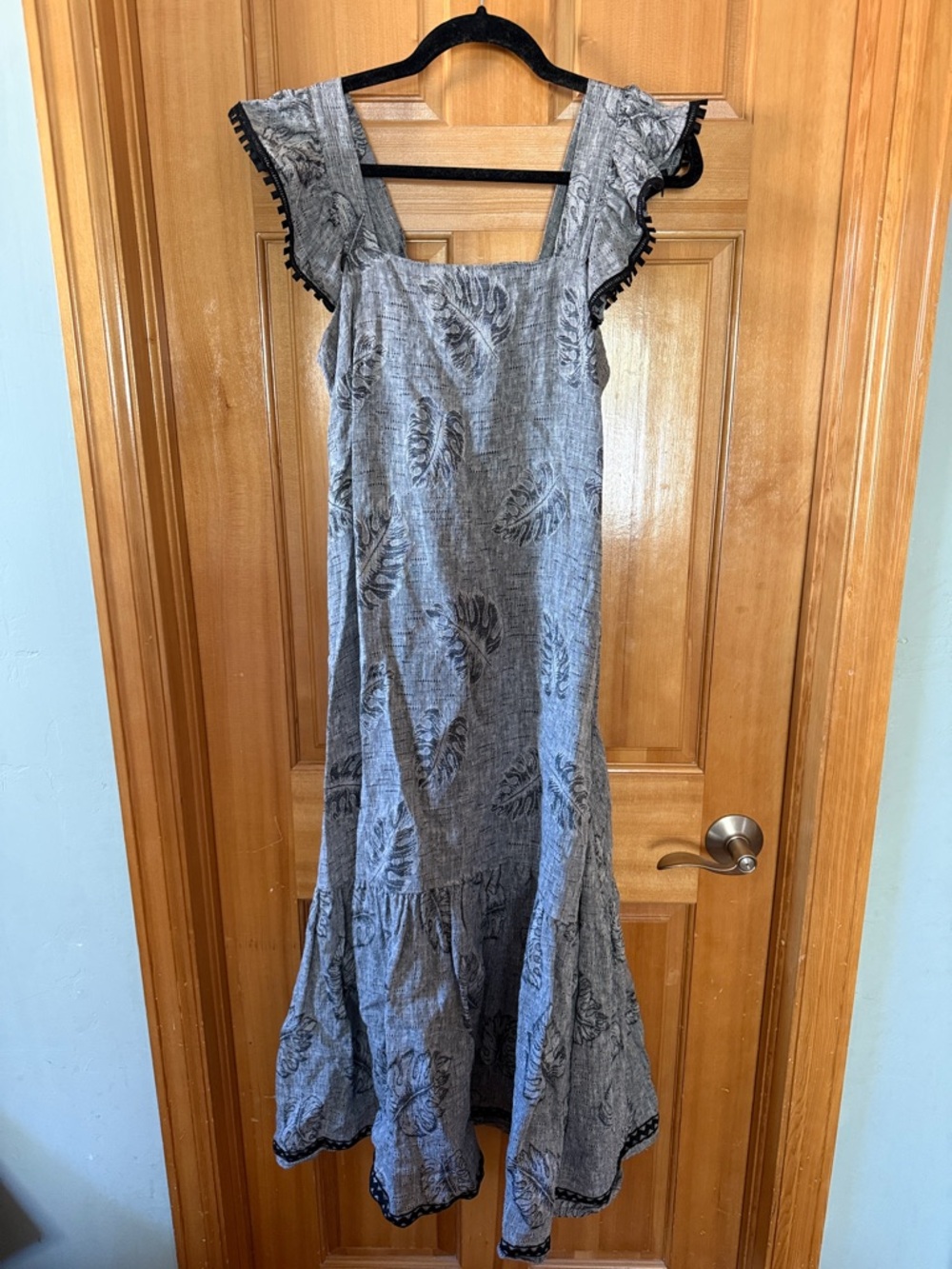 Corey Lynn Calter Palm Frond Midi Dress